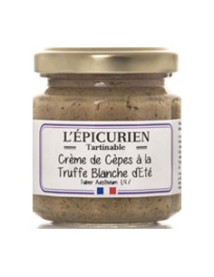 Tartinables Crème de Cèpes à la Truffe Blanche d'Eté 100g - L'Epicurien - Chai N°5