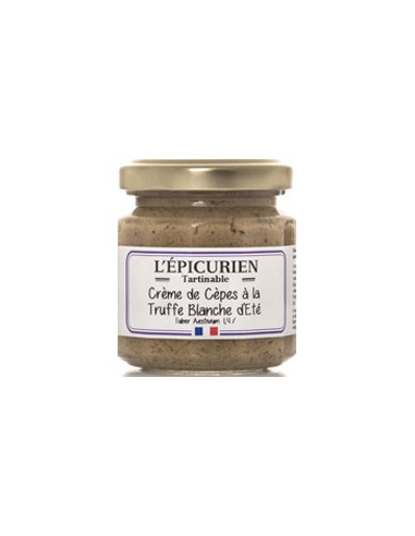 Tartinables Crème de Cèpes à la Truffe Blanche d'Eté 100g - L'Epicurien - Chai N°5