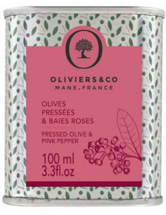 Huile d'Olives Pressées & Baies Roses 100 ml - Oliviers & Co - Chai N°5