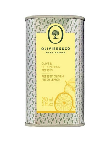 Huile d'Olive et Citron frais pressés 250 ml - Oliviers & Co - Chai N°5