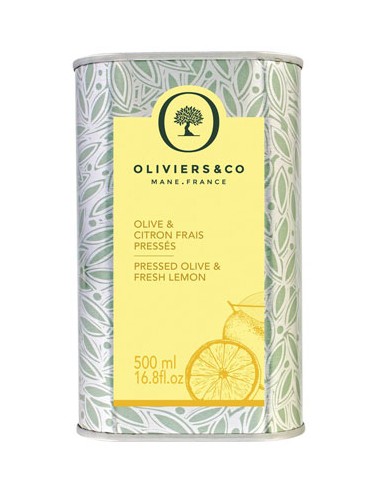Huile d'Olive et Citron frais pressés 500 ml - Oliviers & Co - Chai N°5