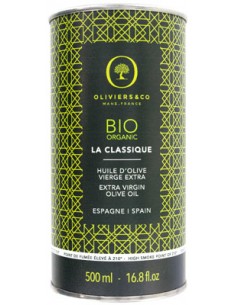 Huile d'Olive Vierge Extra " La Classique " Bio 500 ml - Oliviers & Co - Chai N°5