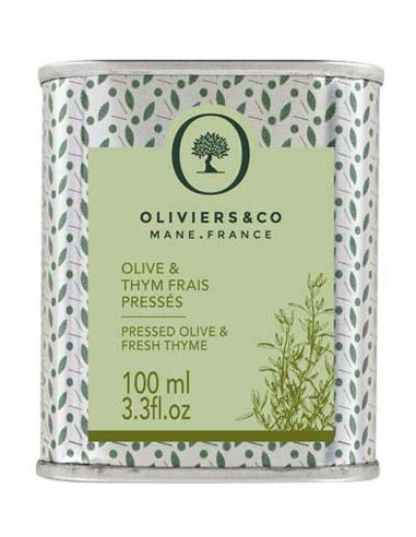 Huile d'Olive & Thym Frais Pressés 100 ml - Oliviers & Co - Chai N°5