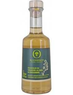Condiment Douceur de Vinaigre au Miel & Gingembre 250 ml - Oliviers & Co - Chai N°5