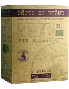 Vin Côtes du Rhône Bio 3 L - Les Vignerons Ardéchois - Chai N°5