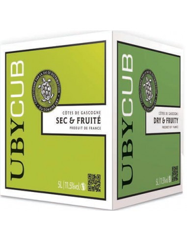 Vin Bib UBYCUB Blanc (N°3) 5 L - Domaine Uby - Chai N°5
