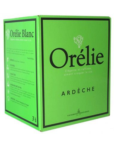 Vin Cubi Orélie Blanc 3L - Les Vignerons Ardéchois - Chai N°5