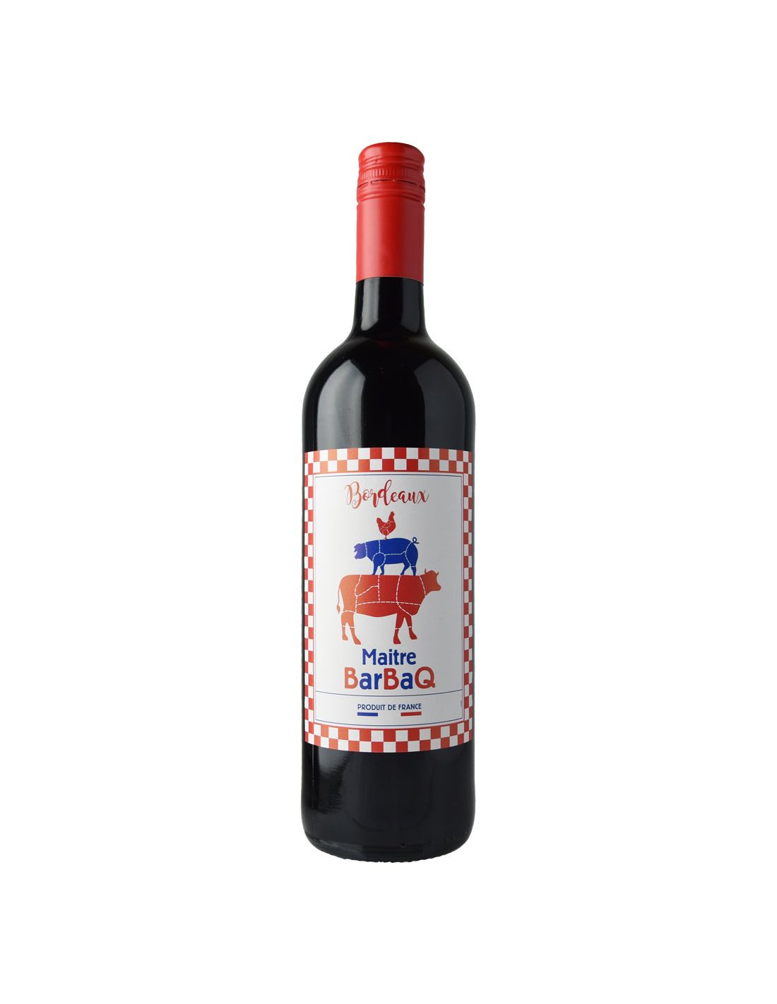Bouteille de vin rouge personnalisée Cheval Quancard Réserve