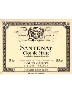 Vin Santenay Clos de Malte 2016 - Louis Jadot - Chai N°5