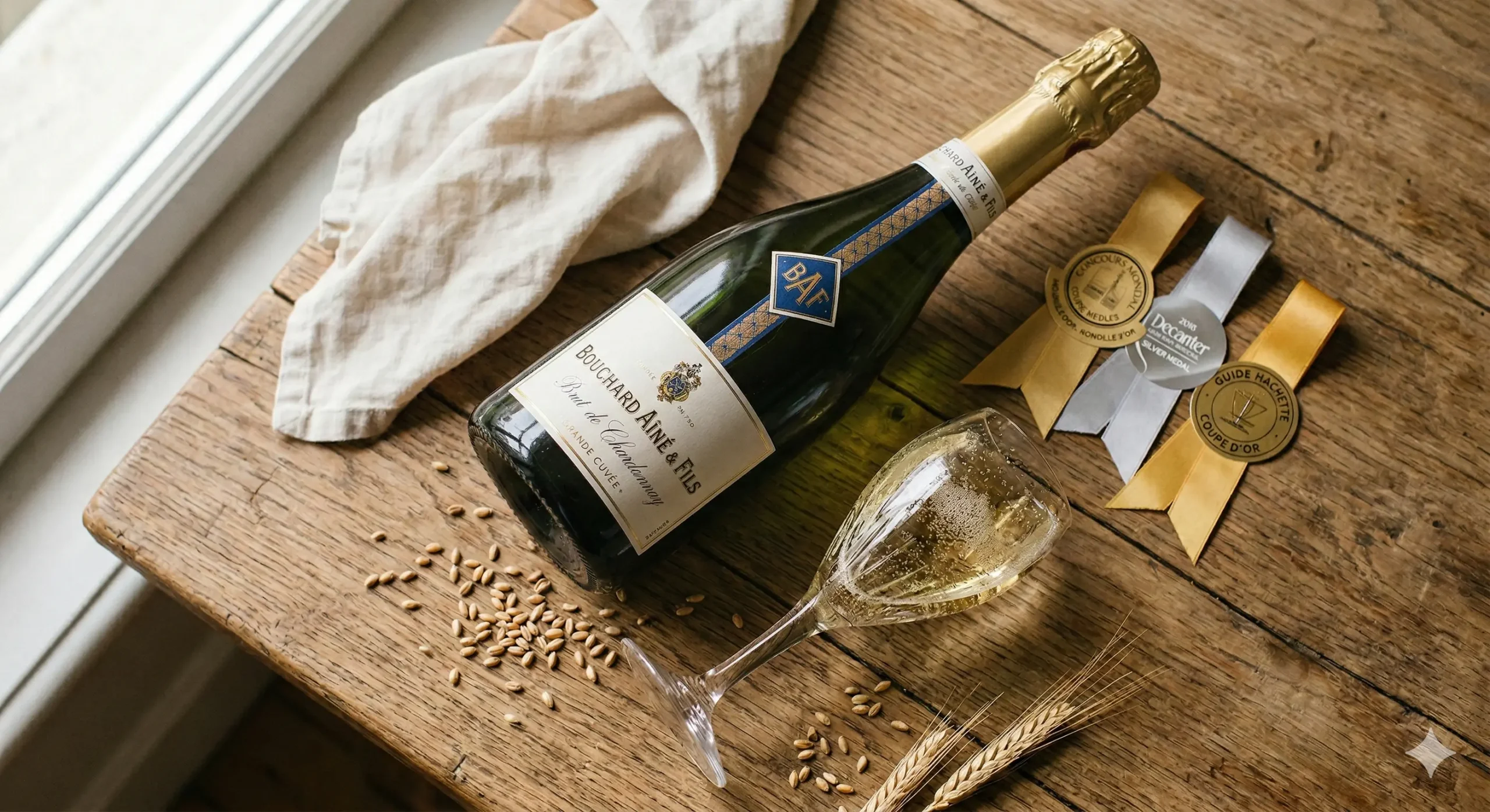 Médaille d’Or 2026 pour le Brut de Chardonnay Bouchard Aîné & Fils au Chai N°5